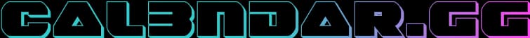 Cal3ndar.gg Text Logo