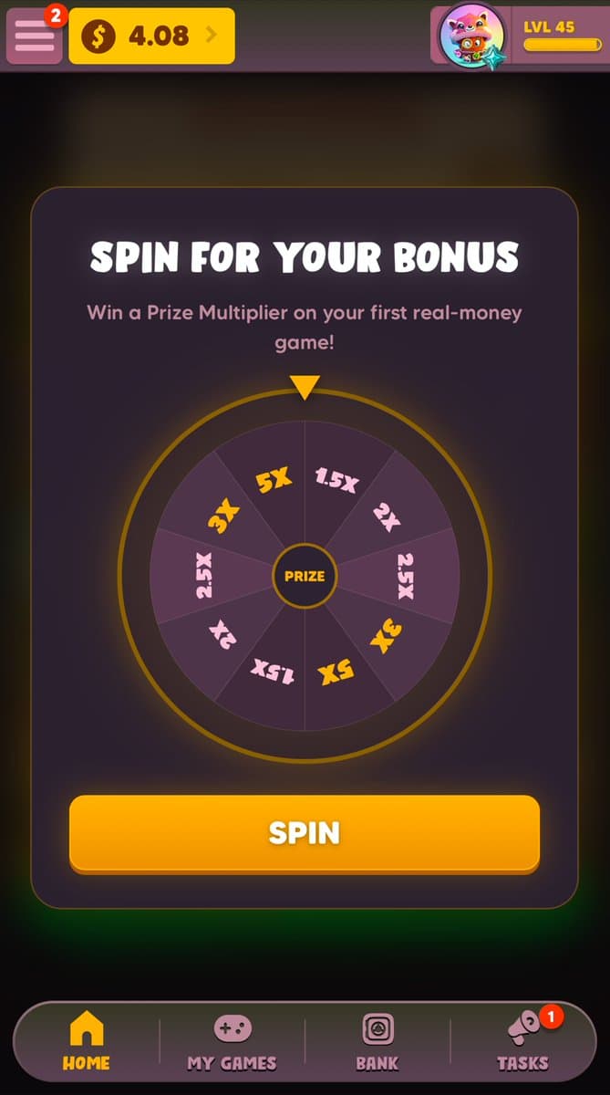 Bonus Multiplier Wheel