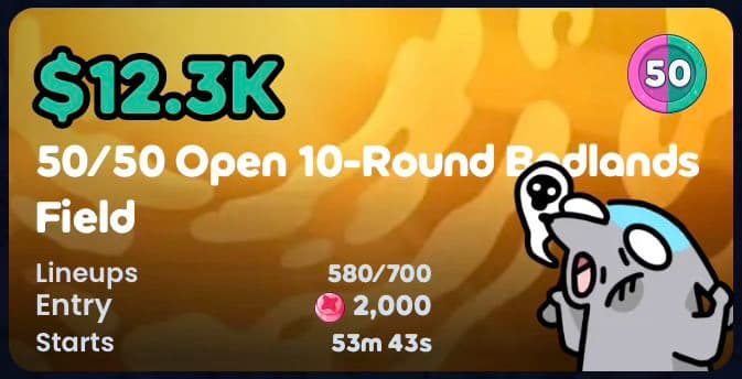 50/50 Open 10-Round Badlands Field