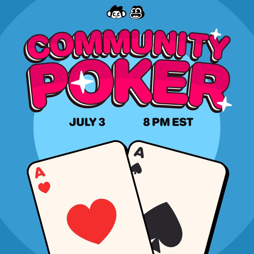 Community Poker Night with Chimpers