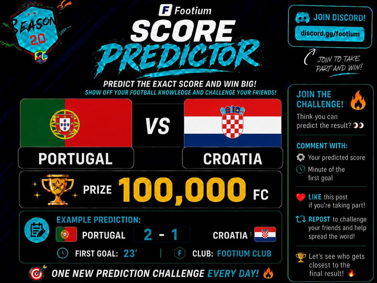 Score Predictor: Portugal vs Croatia