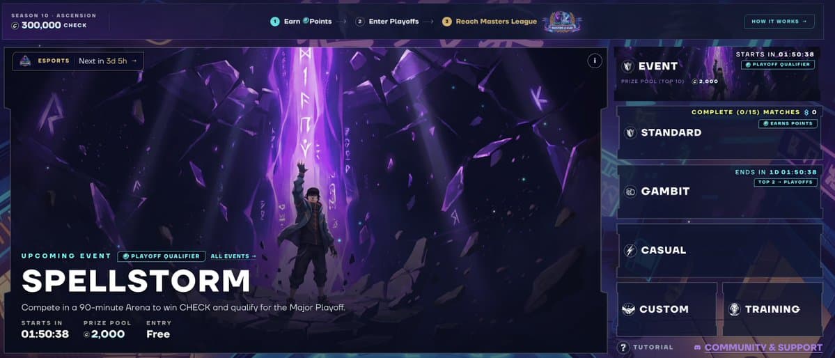 Season 10 Ascension Schedule