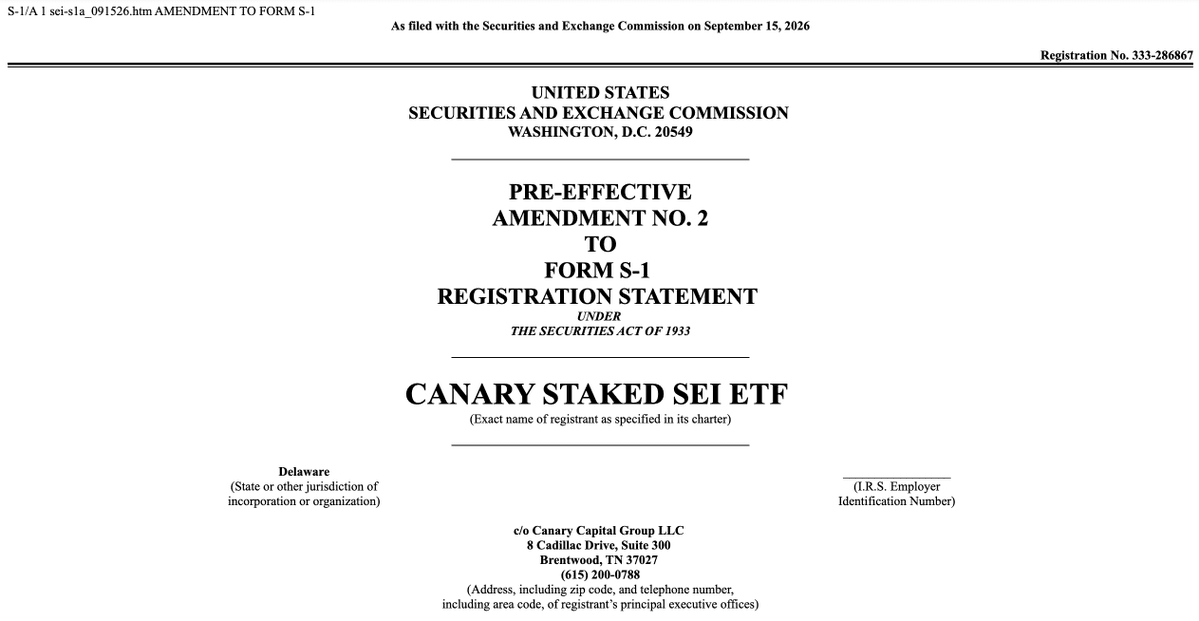 Canary Staked ETF S-1 Filing