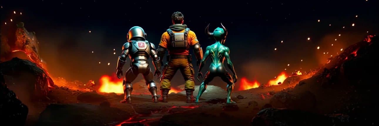 Clash of Galaxies wallpaper