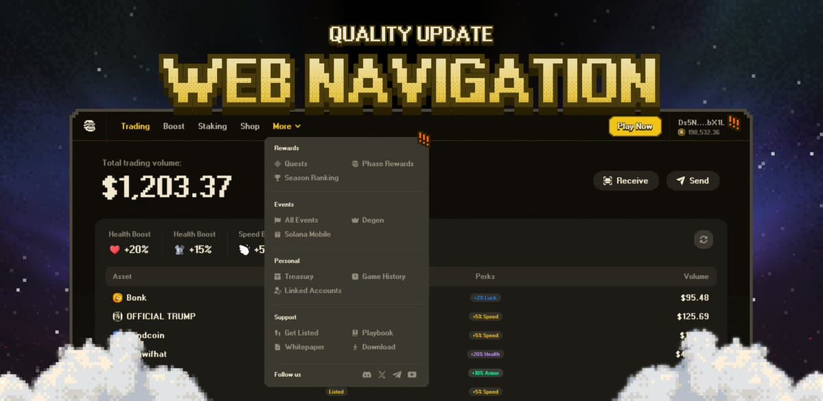 Web Navigation Update