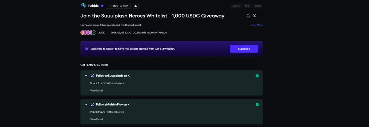 Heroes Whitelist & $1,000 USDC Giveaway