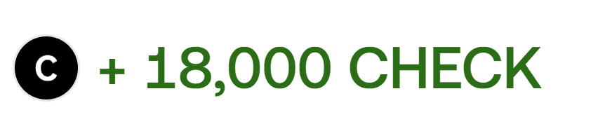 $CHECK Rewards Claim