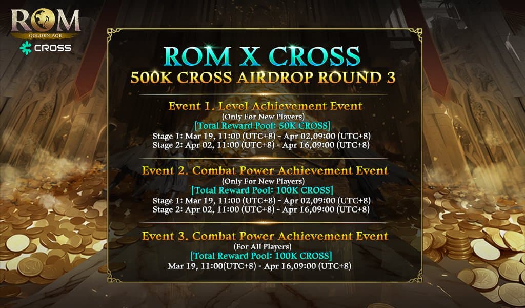 500K $CROSS Airdrop Round 3