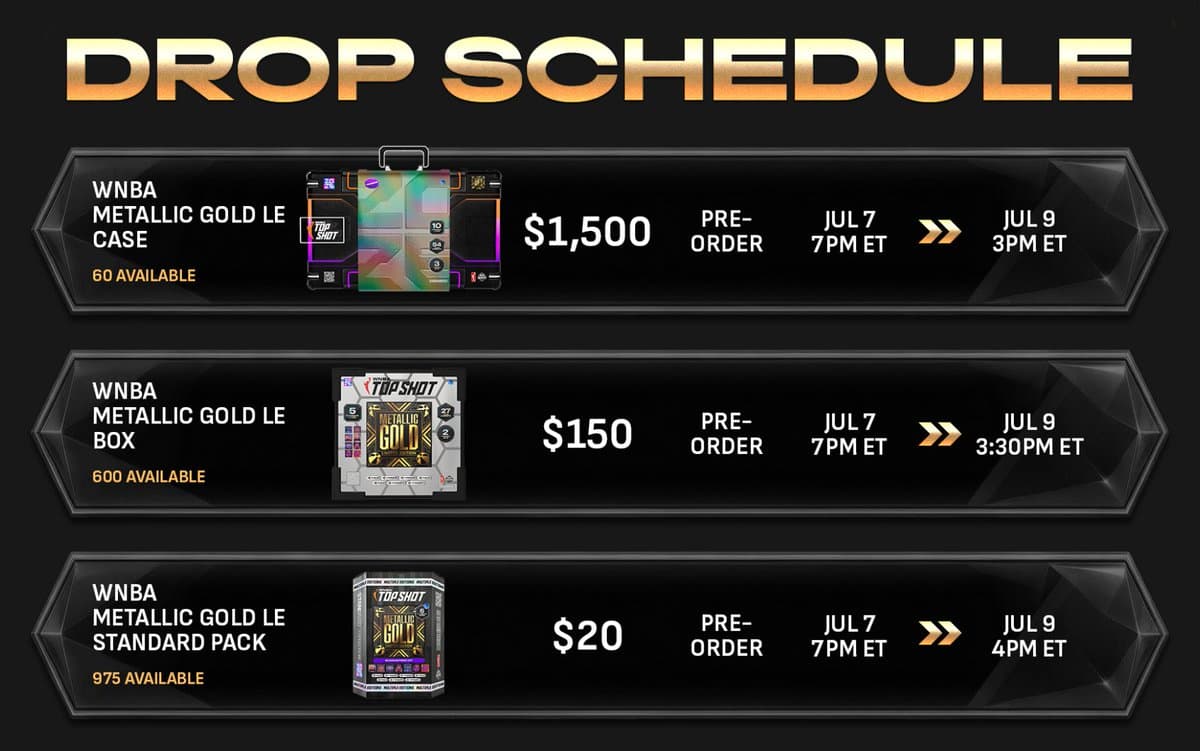 WNBA Metallic Gold LE Drop