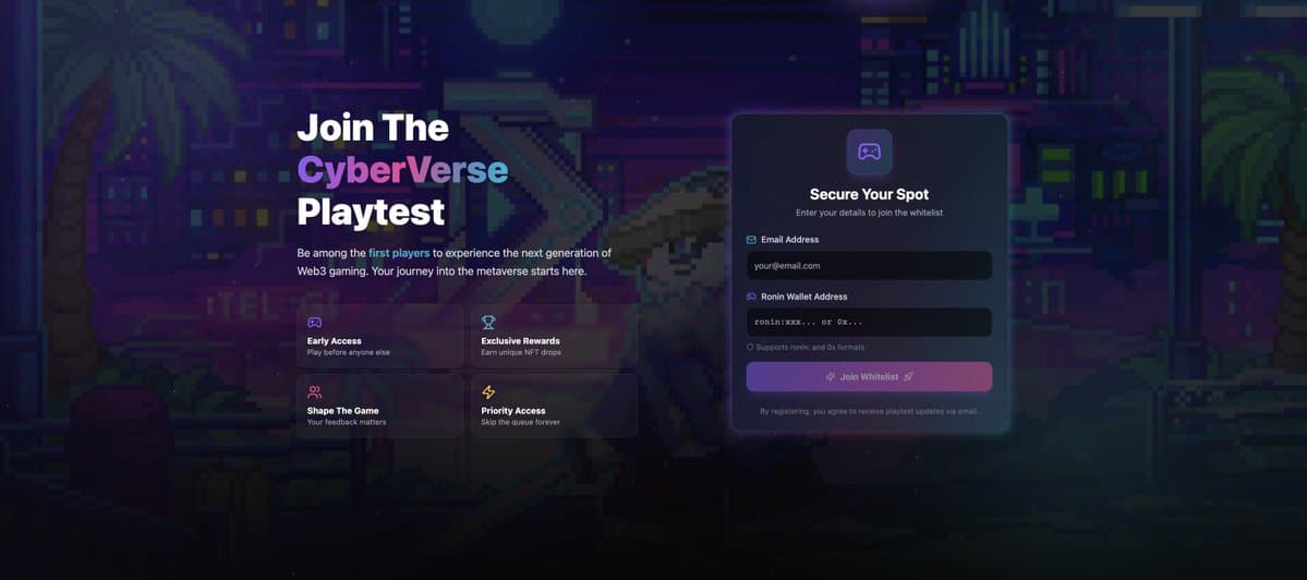 Playtest Pre-Registration