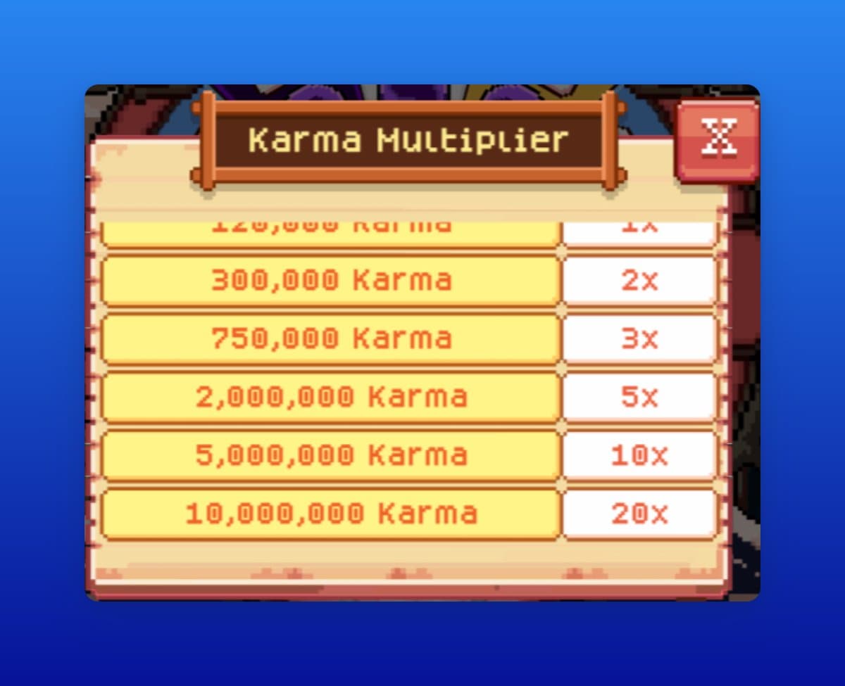 Karma Multipliers
