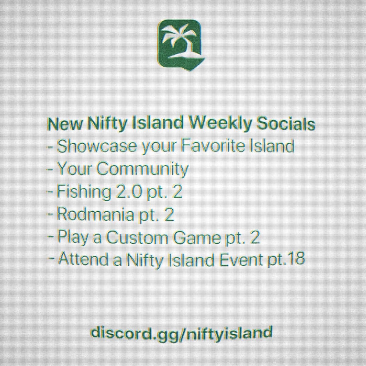 Weekly Socials