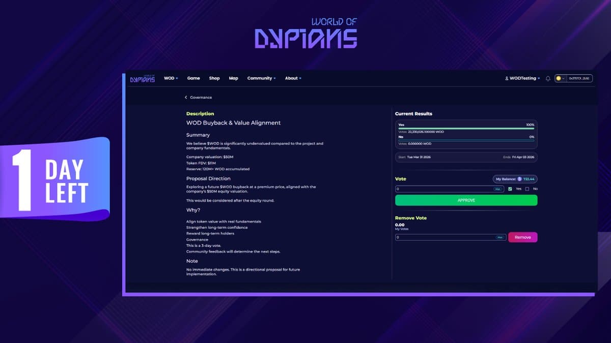 $WOD Buyback & Value Alignment Proposal