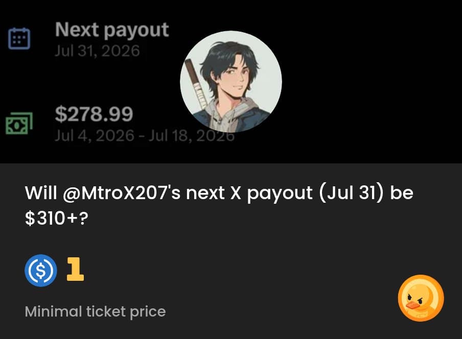 Payout Prediction: @MtroX207