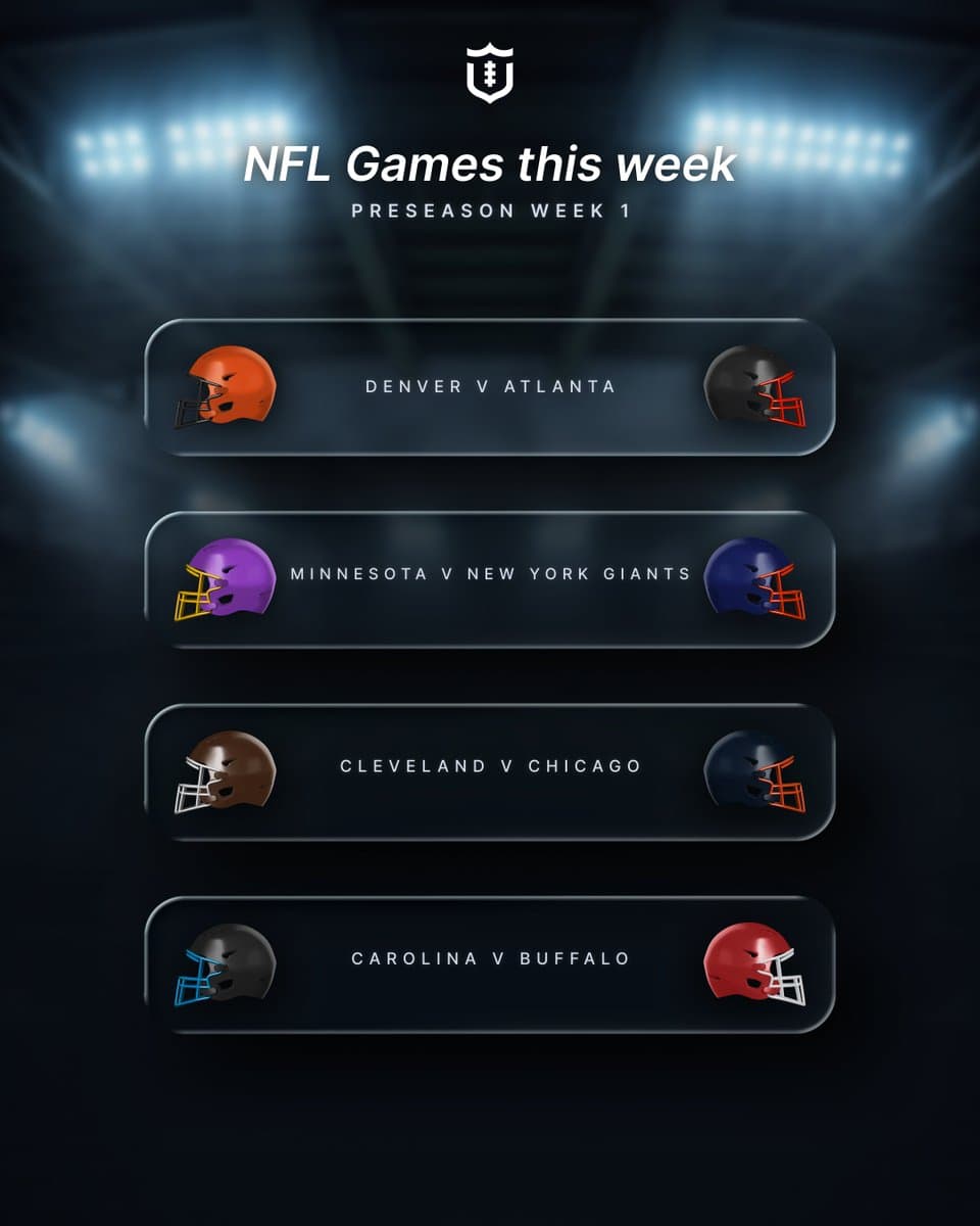 NFL Preseason Week 1 Picks