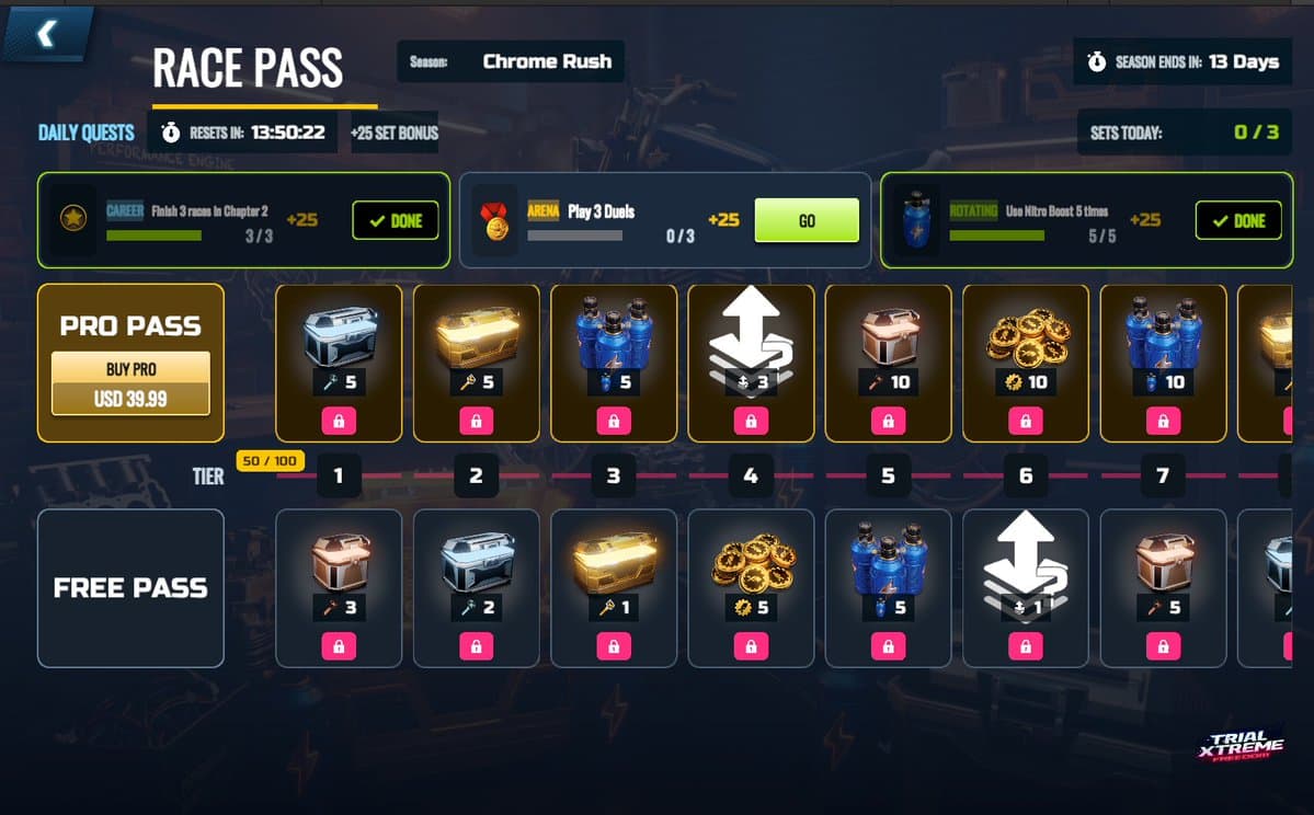 Race Pass: Chrome Rush