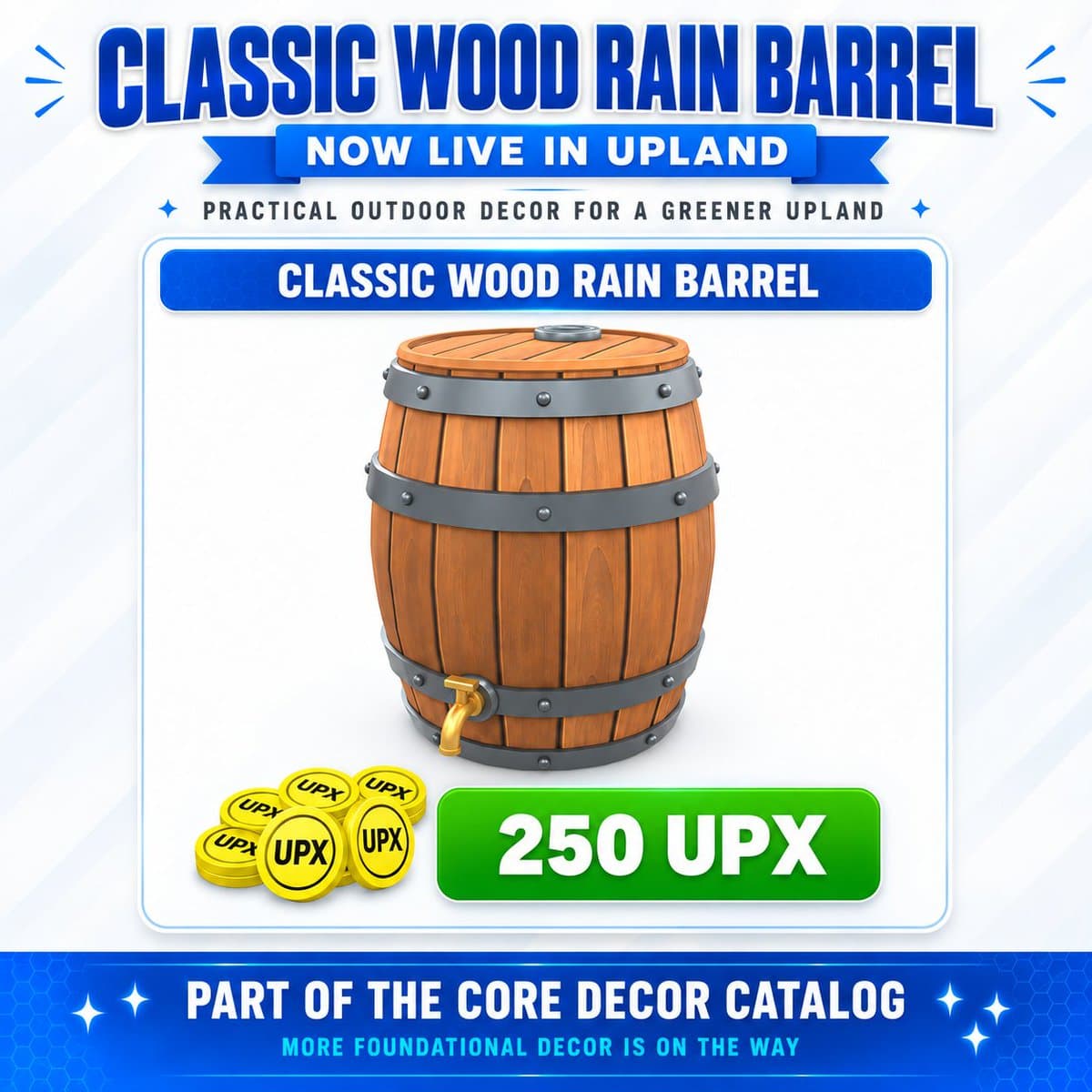 Classic Wood Rain Barrel