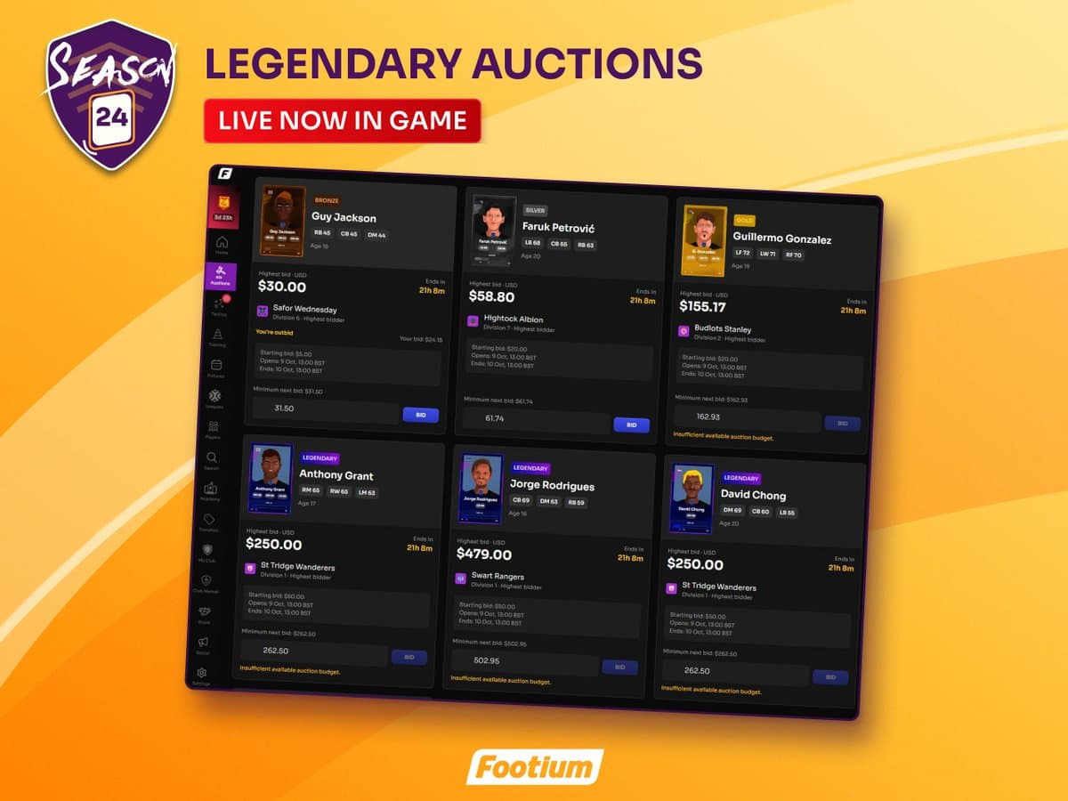 Season 24 Legendary Auctions