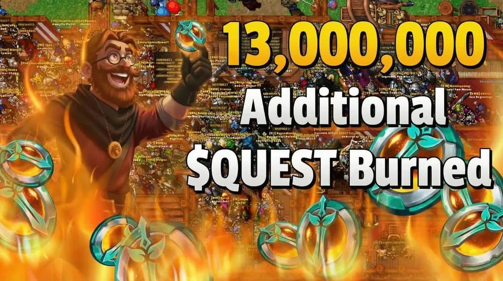 13,000,000 $QUEST Token Burn
